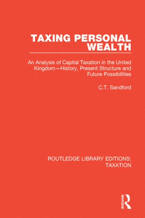 Cover image for book Taxing Personal Wealth