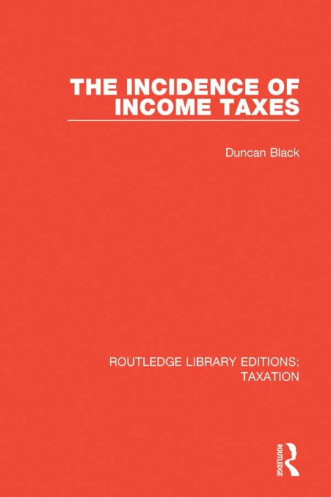 Cover image for book The Incidence of Income Taxes