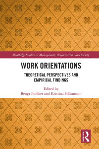 Cover image: Work Orientations 1st edition 9780367785345