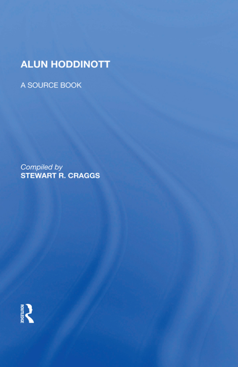 Cover image for book Alun Hoddinott