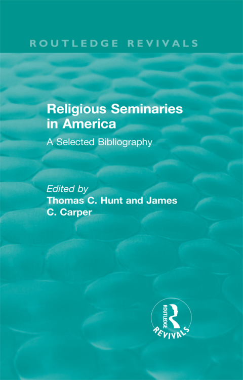 Cover image for book Religious Seminaries in America (1989)