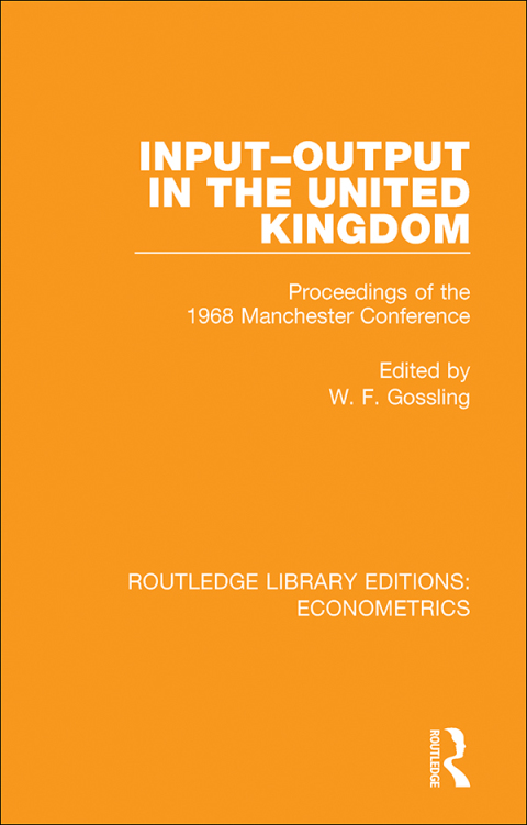 Cover image for book Input-Output in the United Kingdom