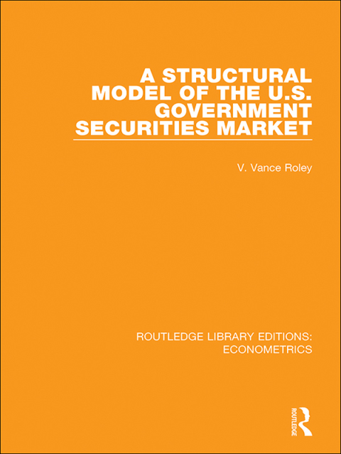 Cover image for book A Structural Model of the U.S. Government Securities Market