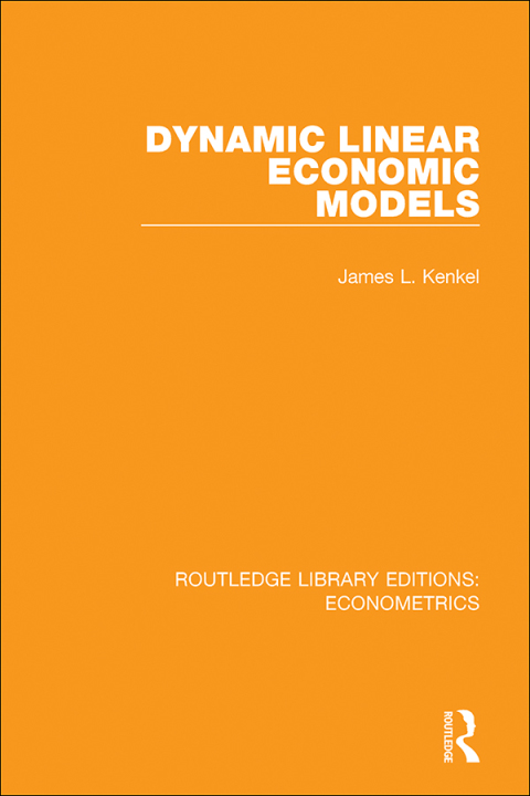 Cover image for book Dynamic Linear Economic Models