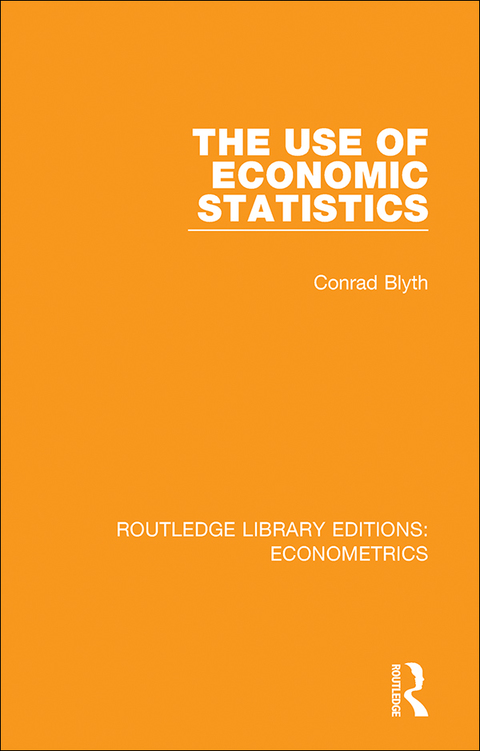 Cover image for book The Use of Economic Statistics
