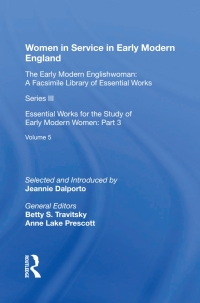 Cover image: Women in Service in Early Modern England 1st edition 9780815399087