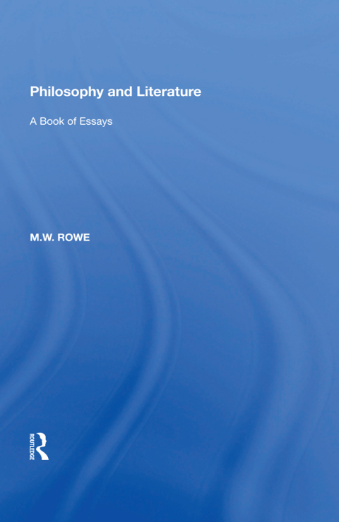 Cover image for book Philosophy and Literature