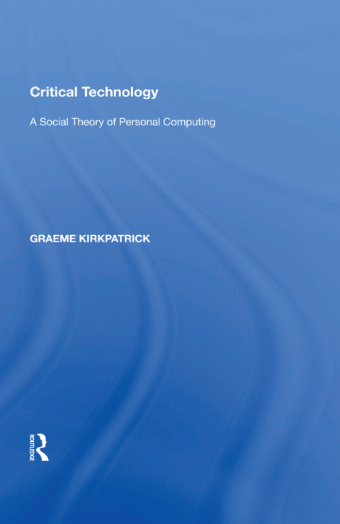 Cover image for book Critical Technology