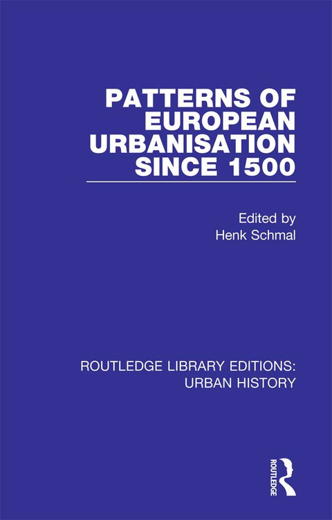 Cover image for book Patterns of European Urbanisation Since 1500