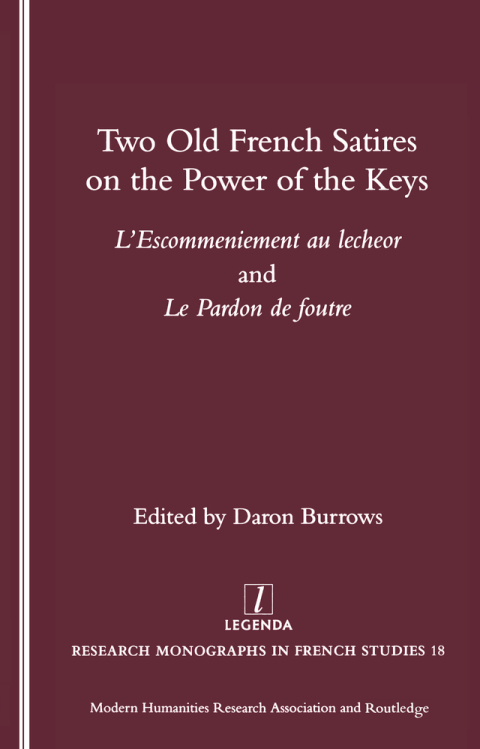 Cover image for book Two Old French Satires on the Power of the Keys