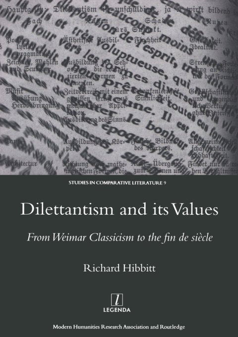 Cover image for book Dilettantism and Its Values