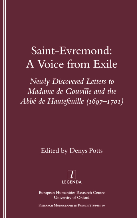 Cover image for book Saint-Evremond