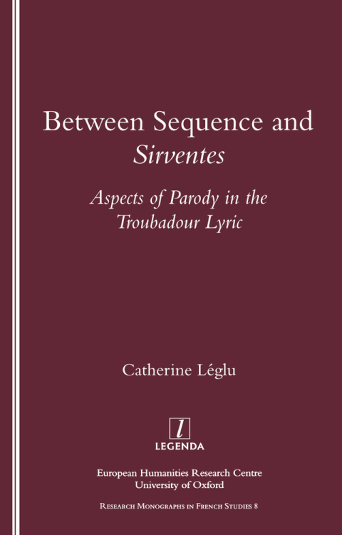 Cover image for book Between Sequence and Sirventes