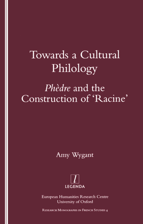 Cover image for book Towards a Cultural Philology