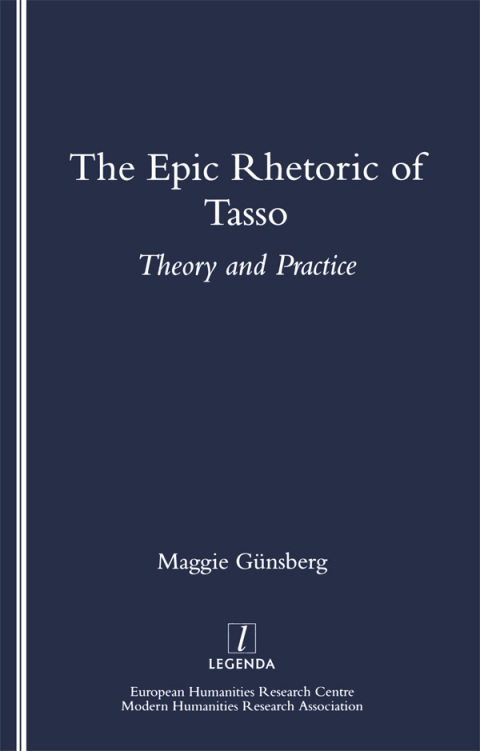 Cover image for book The Epic Rhetoric of Tasso