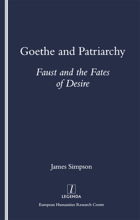Cover image for book Goethe and Patriarchy