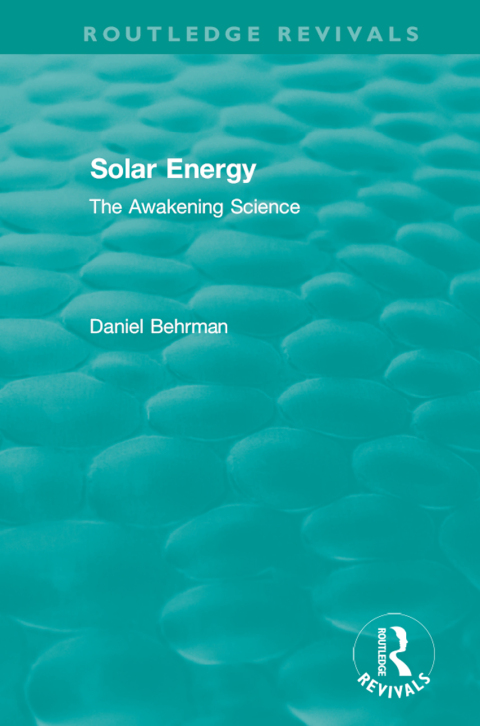 Cover image for book Routledge Revivals: Solar Energy (1979)