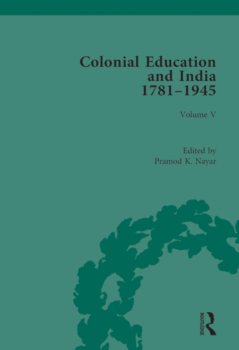Cover image for book Colonial Education and India 1781-1945