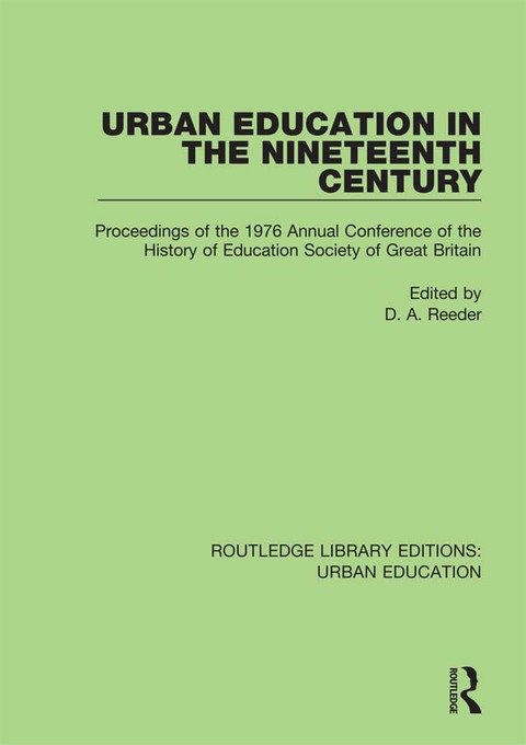 Cover image for book Urban Education in the 19th Century