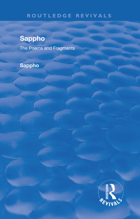 Cover image for book Revival: Sappho - Poems and Fragments (1926)