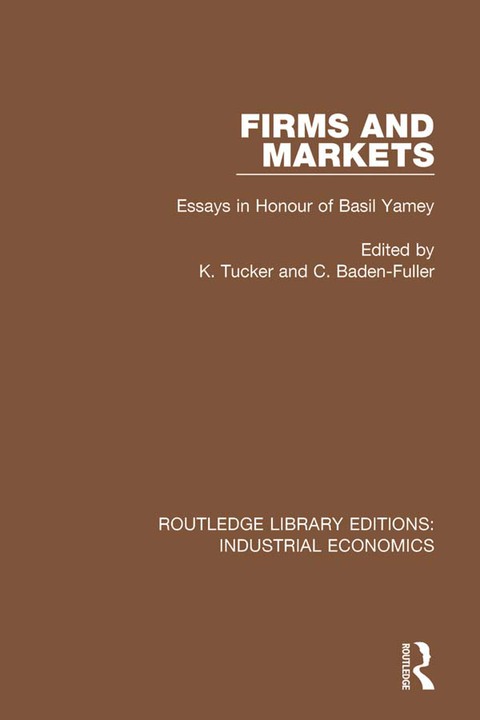 Cover image for book Firms and Markets