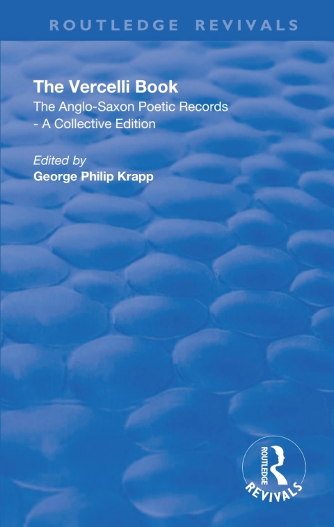 Cover image for book Revival: The Vercelli Book (1932)