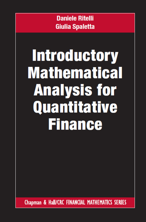 Cover image for book Introductory Mathematical Analysis for Quantitative Finance