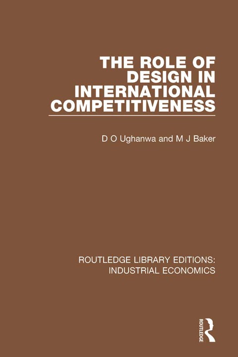 Cover image for book The Role of Design in International Competitiveness