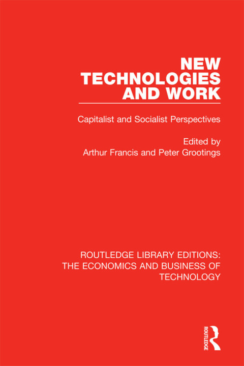 Cover image for book New Technologies and Work