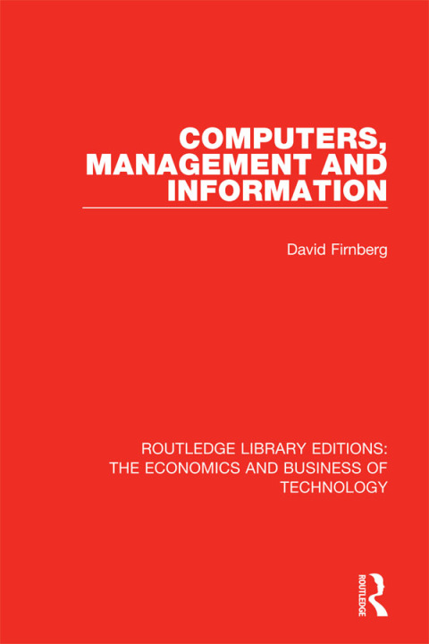Cover image for book Computers, Management and Information