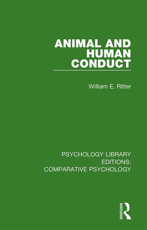 Cover image for book Animal and Human Conduct