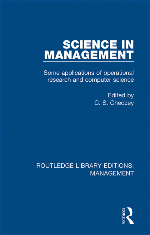 Cover image for book Science in Management