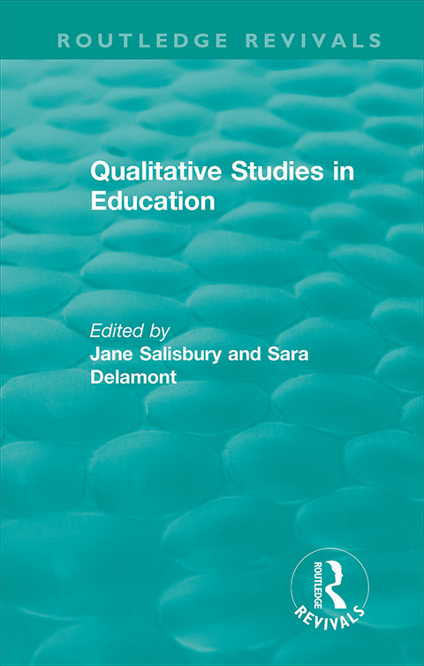 Cover image for book Qualitative Studies in Education (1995)