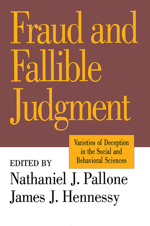Cover image for book Fraud and Fallible Judgement