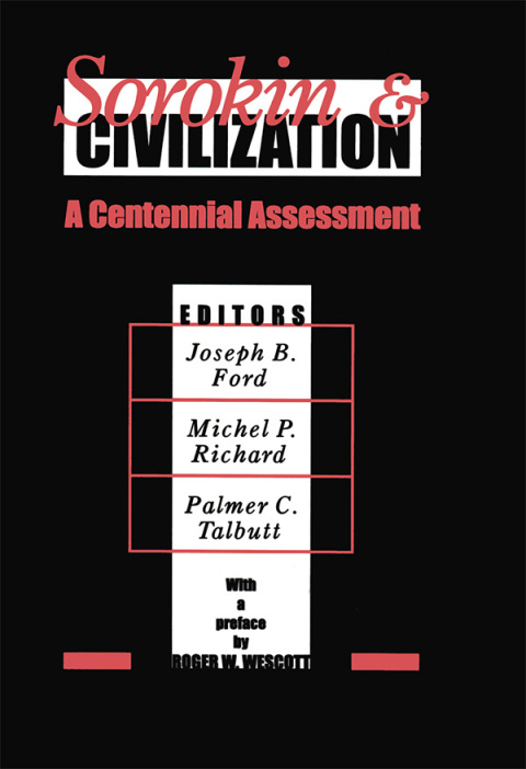 Cover image for book Sorokin and Civilization