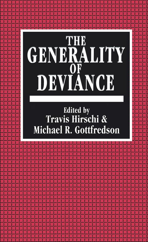 Cover image for book The Generality of Deviance