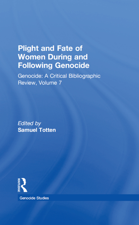 Cover image for book Plight and Fate of Women During and Following Genocide