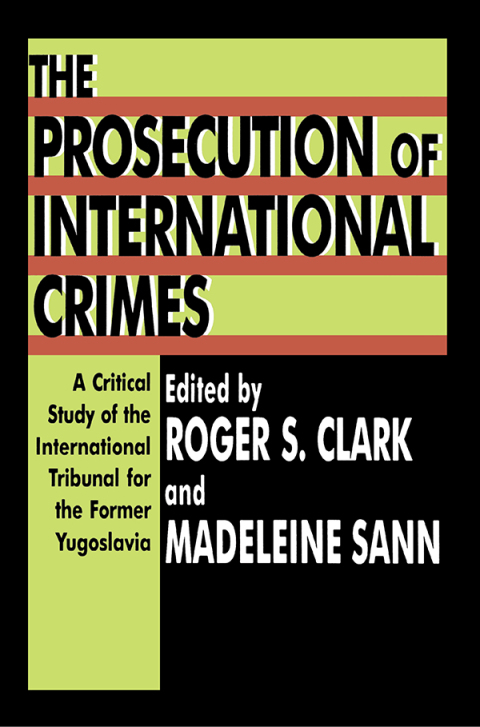 Cover image for book The Prosecution of International Crimes