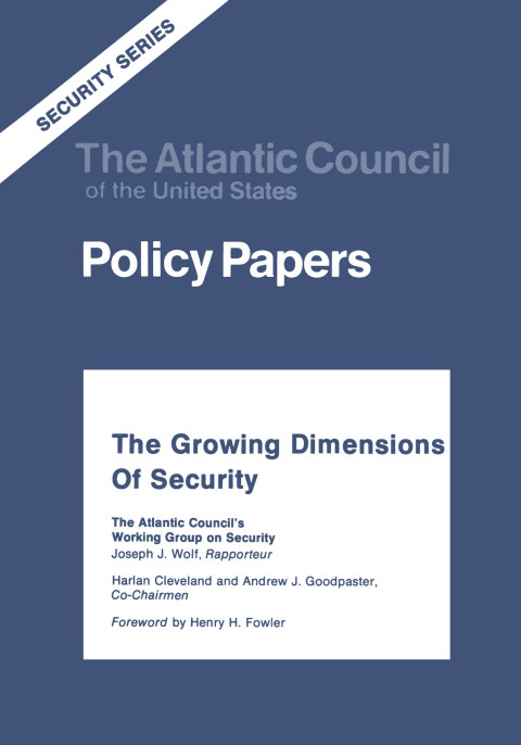 Cover image for book The Growing Dimensions of Security