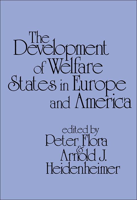 Cover image for book Development of Welfare States in Europe and America