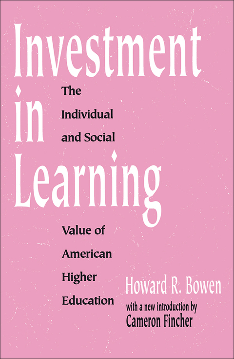 Cover image for book Investment in Learning