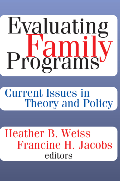 Cover image for book Evaluating Family Programs