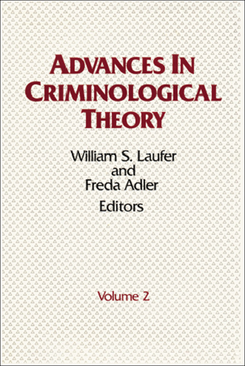 Cover image for book Advances in Criminological Theory