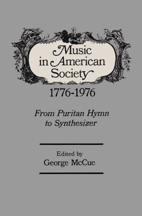 Cover image for book Music in American Society