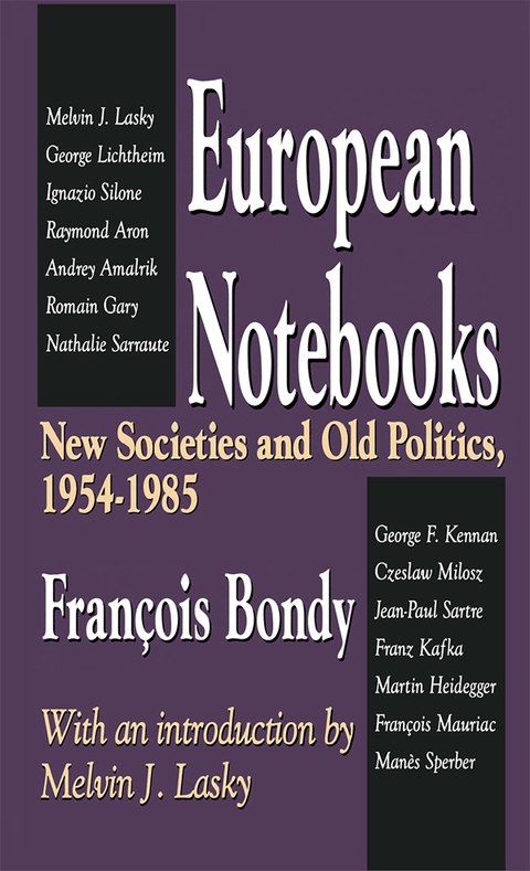 Cover image for book European Notebooks