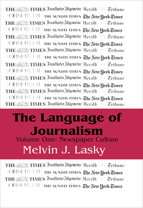 Cover image for book The Language of Journalism