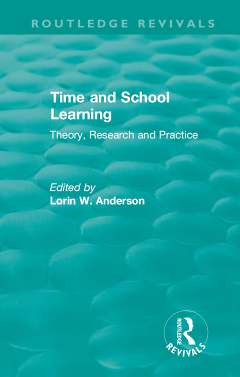 Cover image for book Time and School Learning (1984)