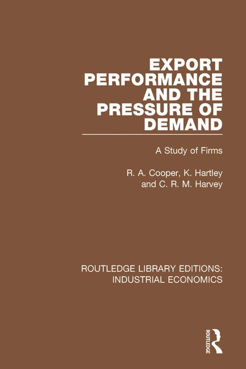 Cover image for book Export Performance and the Pressure of Demand