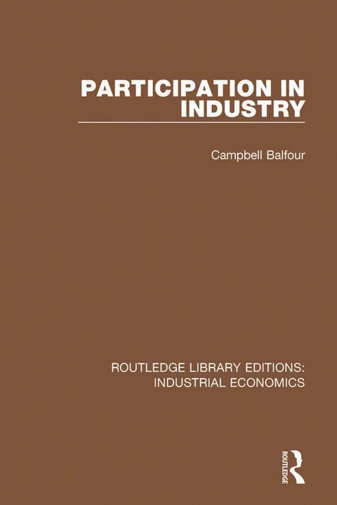 Cover image for book Participation in Industry