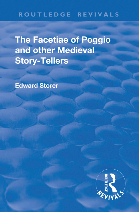 Cover image for book Revival: The Facetiae of Poggio and Other Medieval Story-tellers (1928)